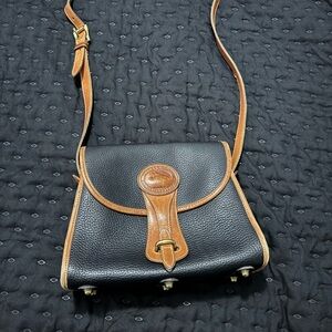 Dooney & Bourke Black and Tan Crossbody Bag